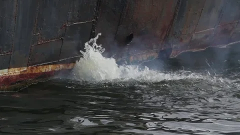 Ship engine exhausting Stock Footage 71218444