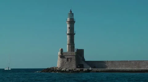 Ship enter to harbor Stock Footage 8974426