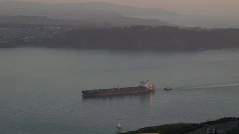 Ship Entering Port Video stock 255242135