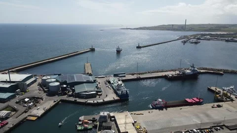 Ship entering port Stock Footage 337000016