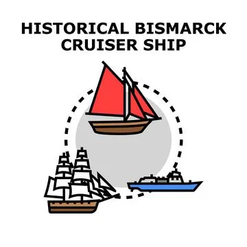 Ship evolution icon depicting different naval vessels Ilustración de archivo