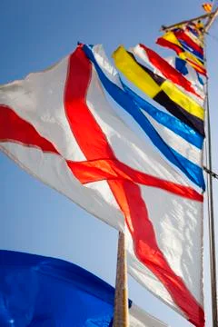 Ship flags Stock Photos