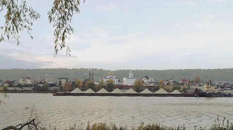 The ship floats payload. Stock Footage 47866008