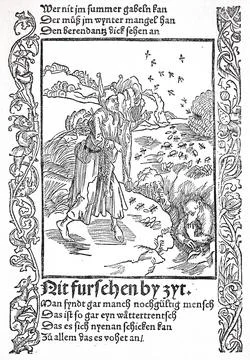 The Ship of Fools by Sebastian Brant 1494 late medieval moral satire Do not Stock Illustration