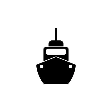 Ship front view icon. Elements of transport icon. Premium quality graphic design 스톡 일러스트