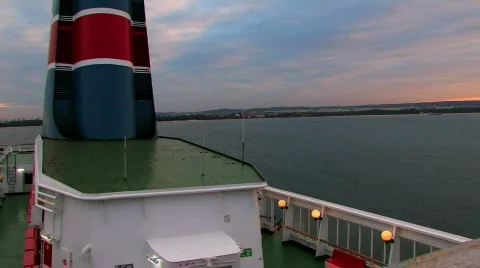 Ship funnel.mov Stock Footage 122993