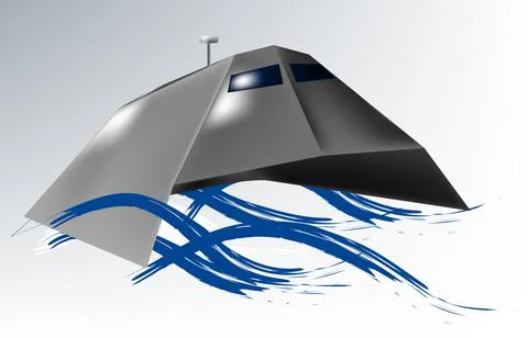 Ship of the future Stock Illustration