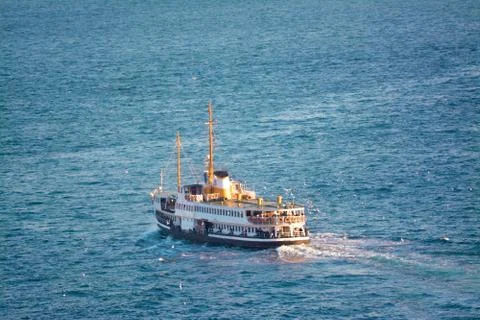 Ship going by Stock Photos