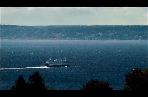 Ship going through the water Stock-Footage 30664766