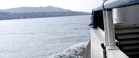 Ship Handrail View Stock Footage 91733468