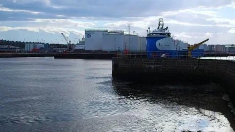 Ship in the harbor Stock Footage 82661280