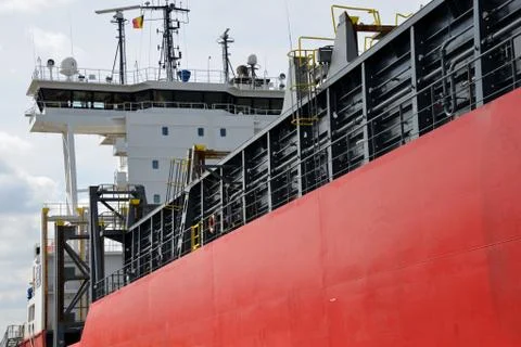 Ship in the harbor Stock Photos