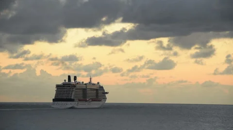 Ship heading out to see Stock-Footage 45448852