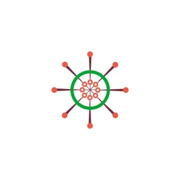 Ship helm Icon Vector Illustrazione stock