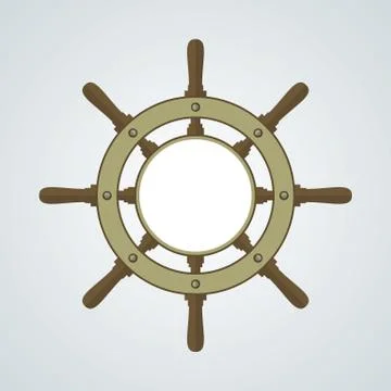 Ship Helm Vector Background Stock Illustration