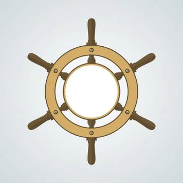 Ship Helm Vector Background Stock Illustration