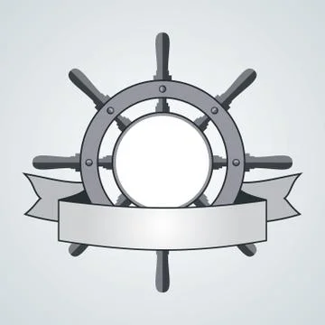 Ship Helm Vector Background Stock Illustration