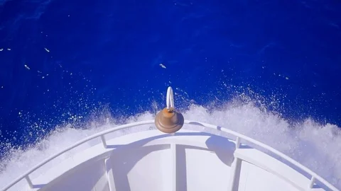 Ship hitting the waves Stock Footage 81959939