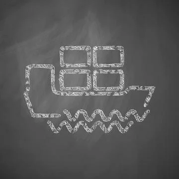 Ship icon Stock Illustration