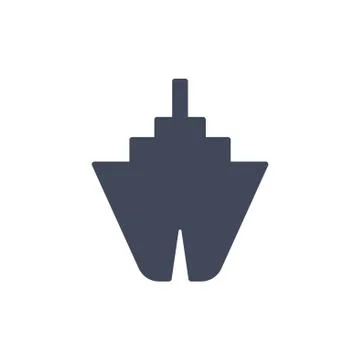 Ship icon isolated on white background Stock Illustration