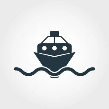Ship icon. Simple element illustration. Ship pixel perfect icon design from Stock Illustration