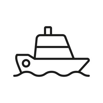 Ship icon vector design templates simple and modern Stock Illustration