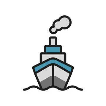 Ship icon vector design templates simple and modern Stock Illustration