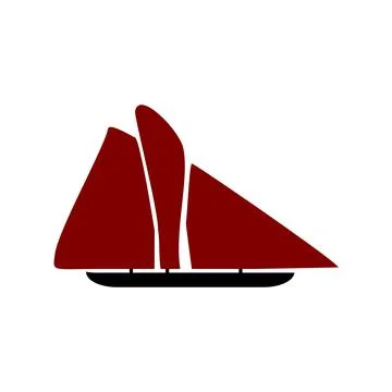 Ship icon on white. Stock Illustration