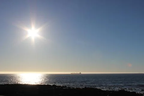 A ship int the water Foto stock
