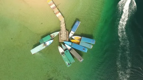 Ship on the island Stock Footage 236953704