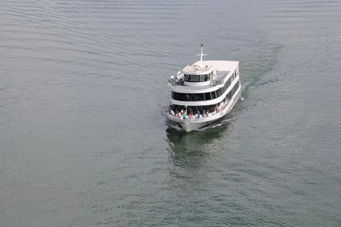 Ship on Lake Constance Foto stock