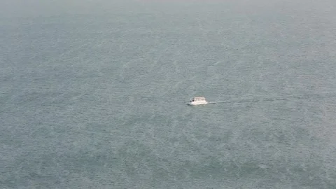 A ship in the lake Stock-Footage 317341251