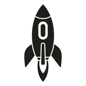 Ship launch icon simple vector. Rocket fire Illustrazione stock