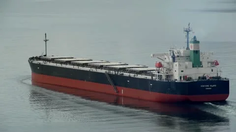 Ship Leaving Vancouver Stock Footage