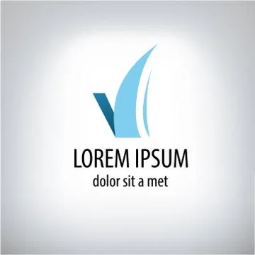 Ship Logo Sign Stock Illustration