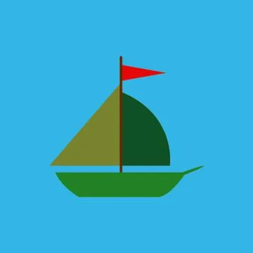 Ship logo vector, elegant background Stock Illustration