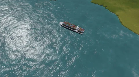 Ship on the map. Stock Footage 40624673