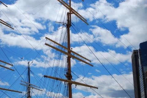 Ship Mast Foto stock
