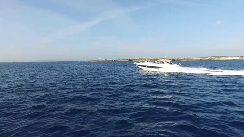 A ship in the Mediterranean sea Stock Footage 71454773