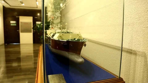 Ship Model in Glass 스톡 동영상 95958703