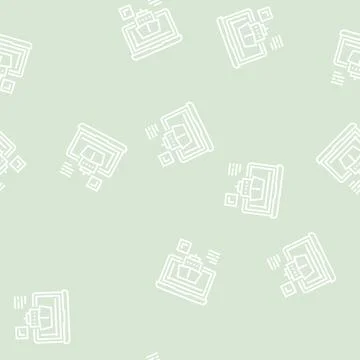 Ship modeling computer program line seamless pattern 스톡 일러스트