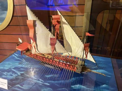 Ship models in a museum Stock Photos