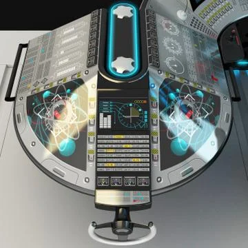 Ship modular equipment. Multipurpose control panel large-sized vessels. The Stock Illustration