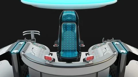 Ship modular equipment. Multipurpose control panel large-sized vessels. The Stock Illustration