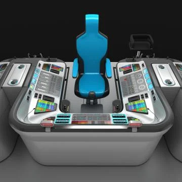 Ship modular equipment. Multipurpose control panel large-sized vessels. The Stock Illustration