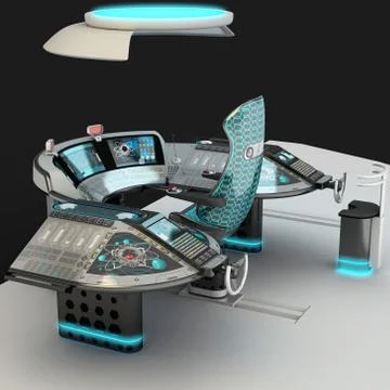 Ship modular equipment. Multipurpose control panel large-sized vessels. The Stock Illustration