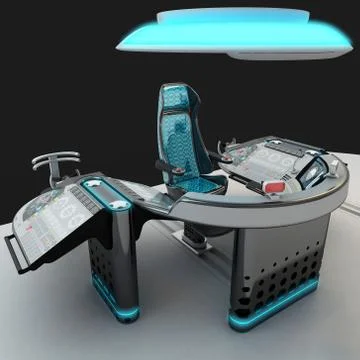 Ship modular equipment. Multipurpose control panel large-sized vessels. The Stock Illustration