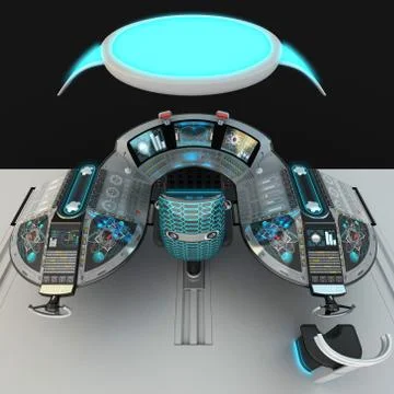 Ship modular equipment. Multipurpose control panel large-sized vessels. The Stock Illustration