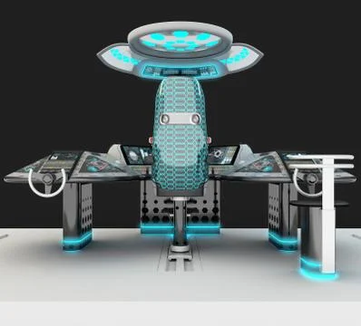 Ship modular equipment. Multipurpose control panel large-sized vessels. The Stock Illustration