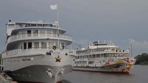 The ship moored Stock Footage 89564729